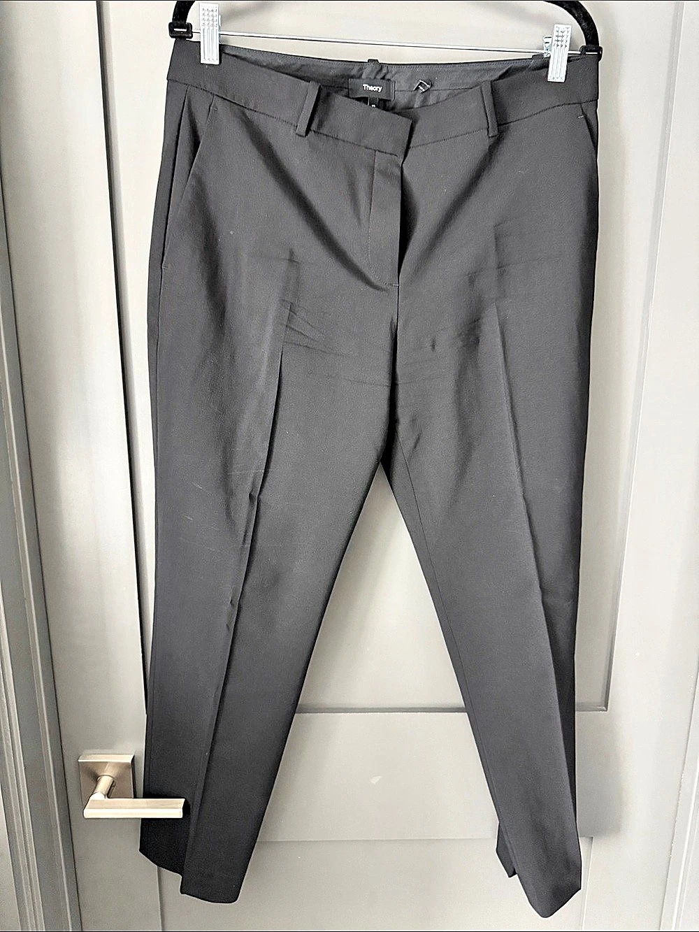 Theory Treeca 4.0 Women's Trousers Black Size 10 Like New